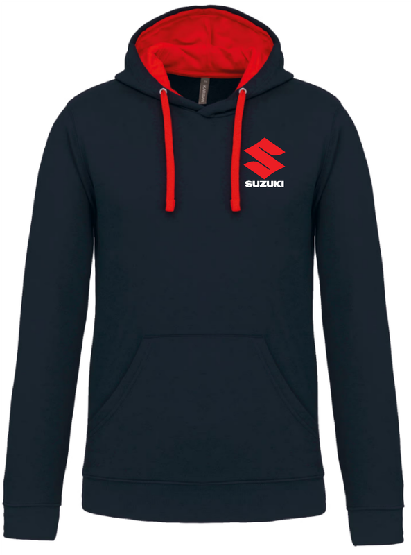 ​Sweat shirt capuche contrastée