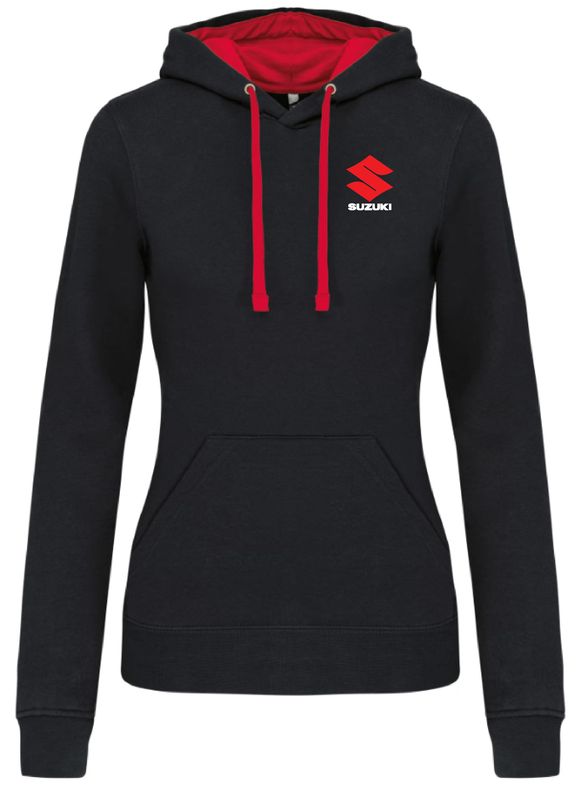 ​Sweat shirt capuche contrastée