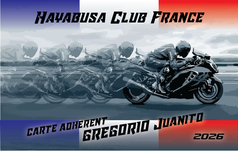 ADHÉSION HAYABUSA CLUB FRANCE 2026 ADHÉSION HAYABUSA CLUB FRANCE 2026
