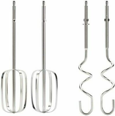 Disnie Hand Mixer, Electric Whisk, 5 Speeds, Stainless Steel Kneaders and Beaters for Durability and Strength, 450 Watt- DIHM12B