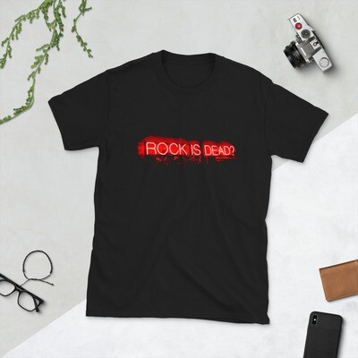T-Shirt Unisex a manica corta &quot;Rock is Dead?&quot;