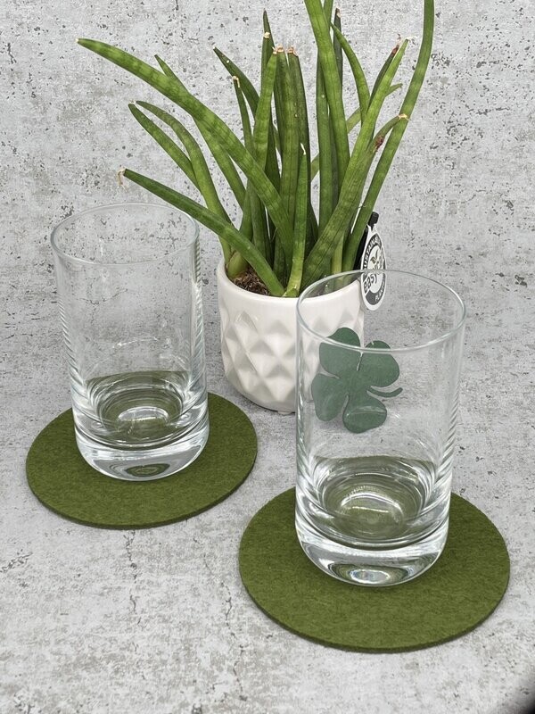 6x Glas - Untersetzer | Runde Sache 6x Glas - Untersetzer | Runde Sache