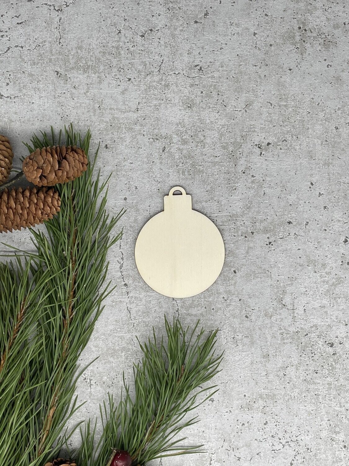 5 x Set Geschenkanhänger | Weihnachtskugel aus Holz