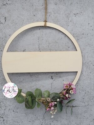 Holzring | 24 cm Durchmesser | mit Steg Holzring | 24 cm Durchmesser | mit Steg