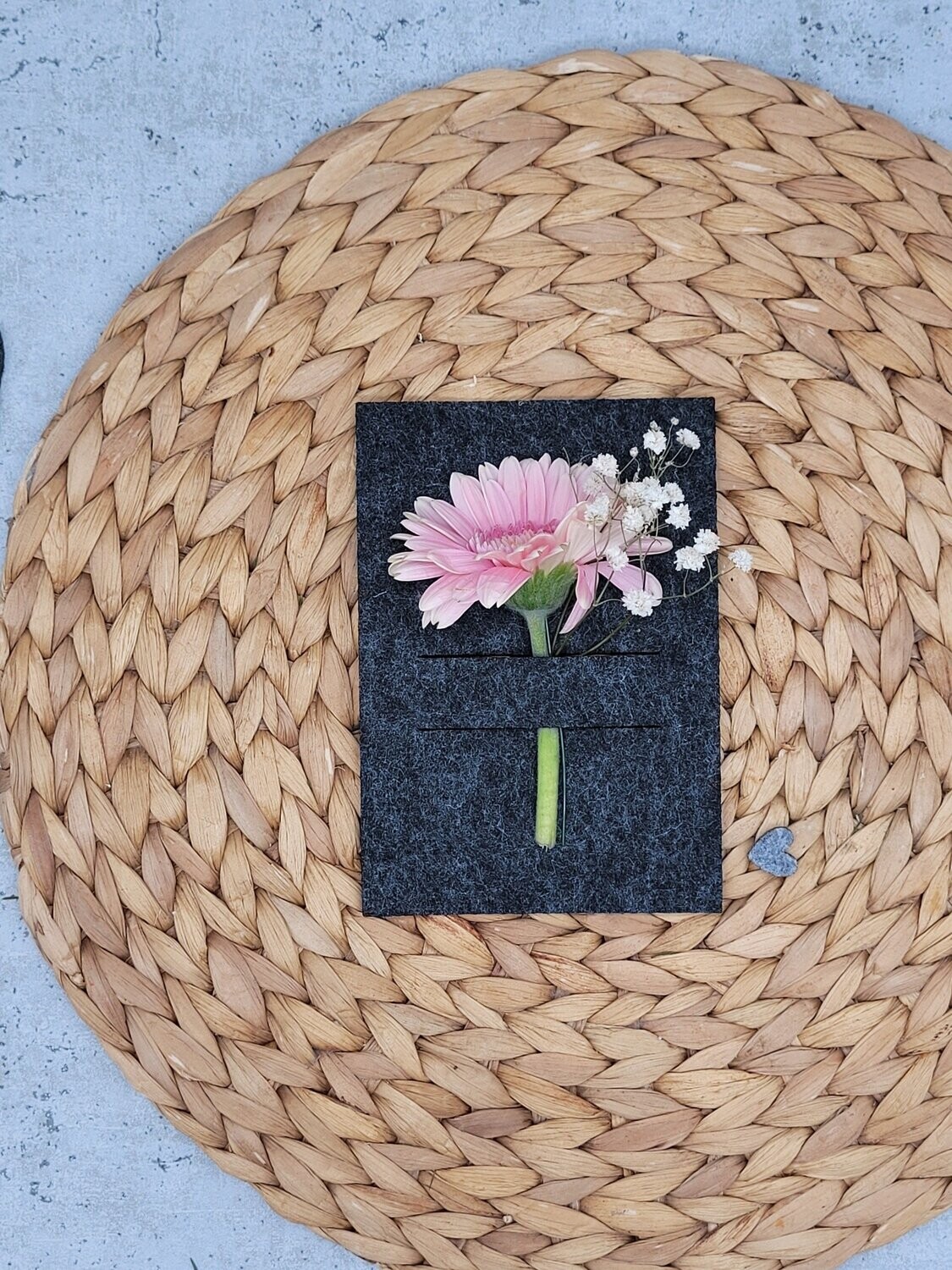 6 x Postkarte | eckige Ecken mit mittigen Schlitzen | hochkant