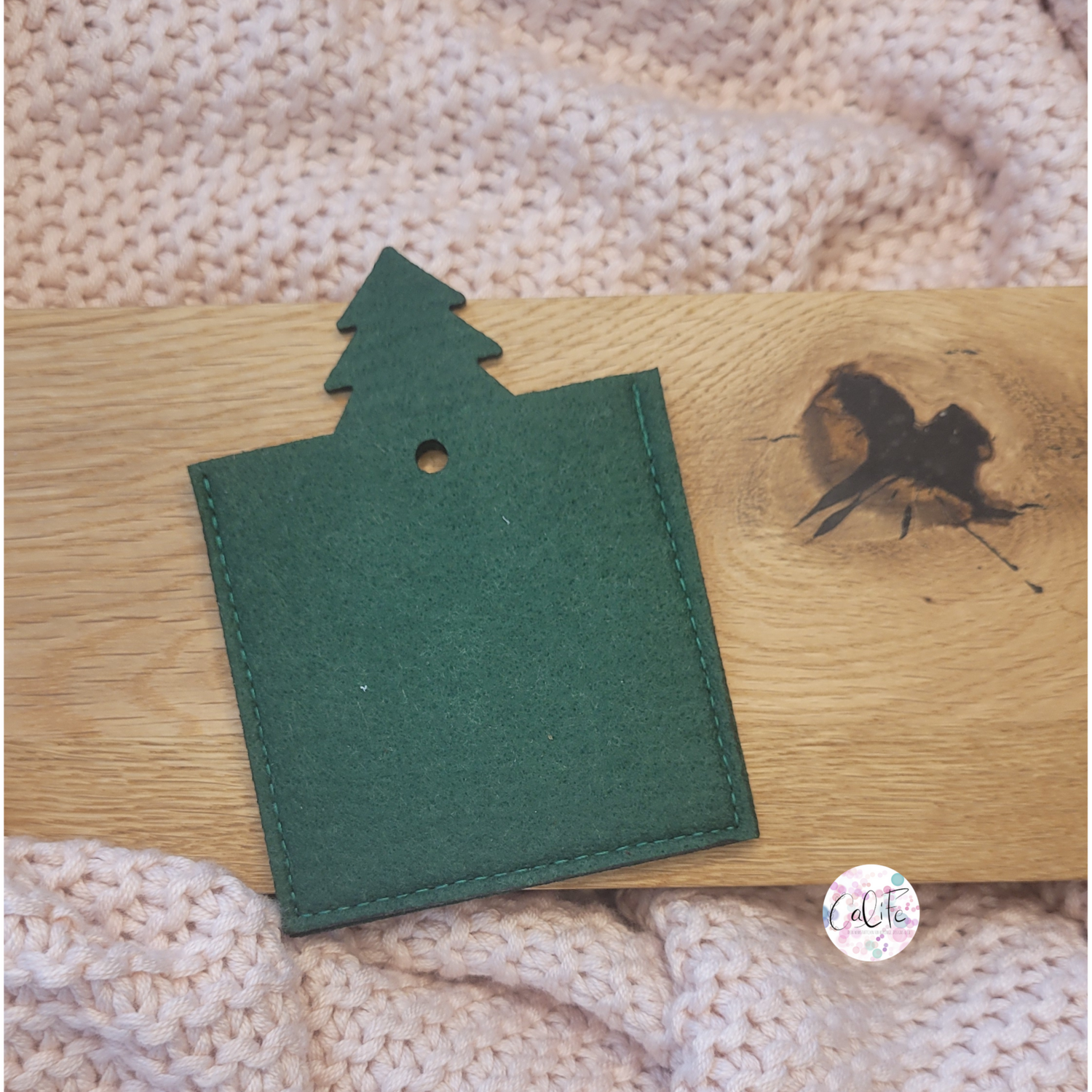 5 x Geschenkverpackung  Tannenbaum | quadratische Schokolade | Mini
