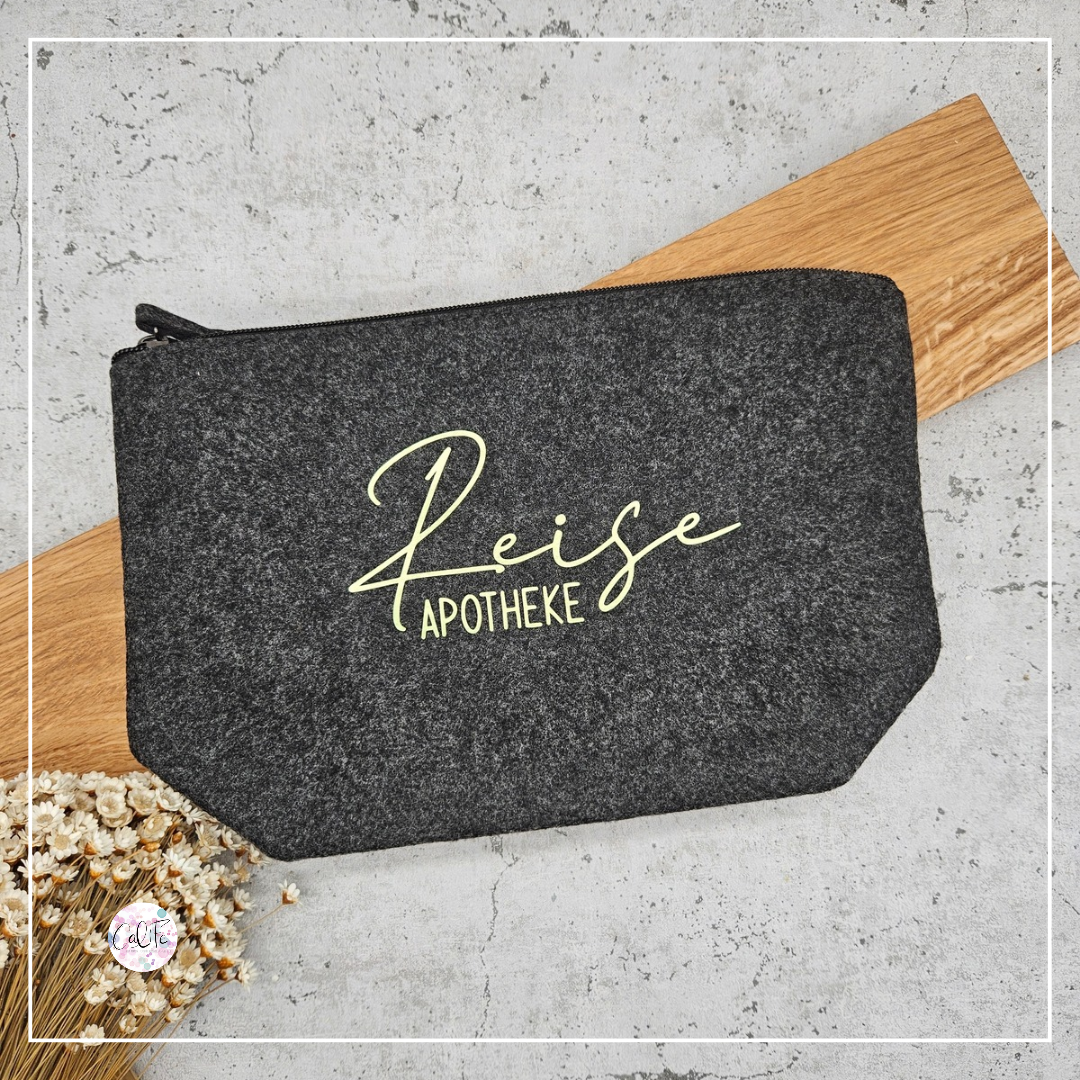 Filzkosmetiktasche groß | Reiseapotheke