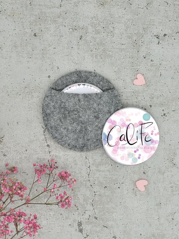 4 x Buttontasche für 75 er Buttons