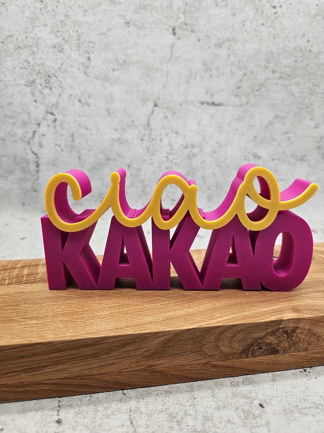 Ciao Kakao Schriftzug | 3D Druck