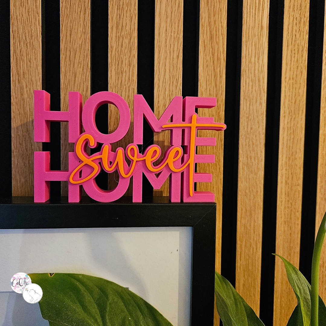 Home sweet Home Schriftzug | 3D Druck