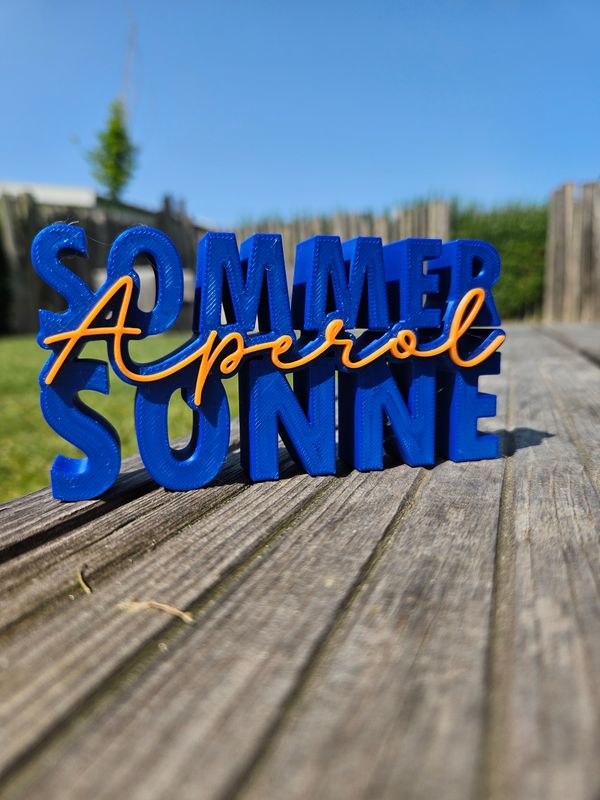 Sommer Sonne Aperol | 3D Druck Sommer Sonne Aperol | 3D Druck