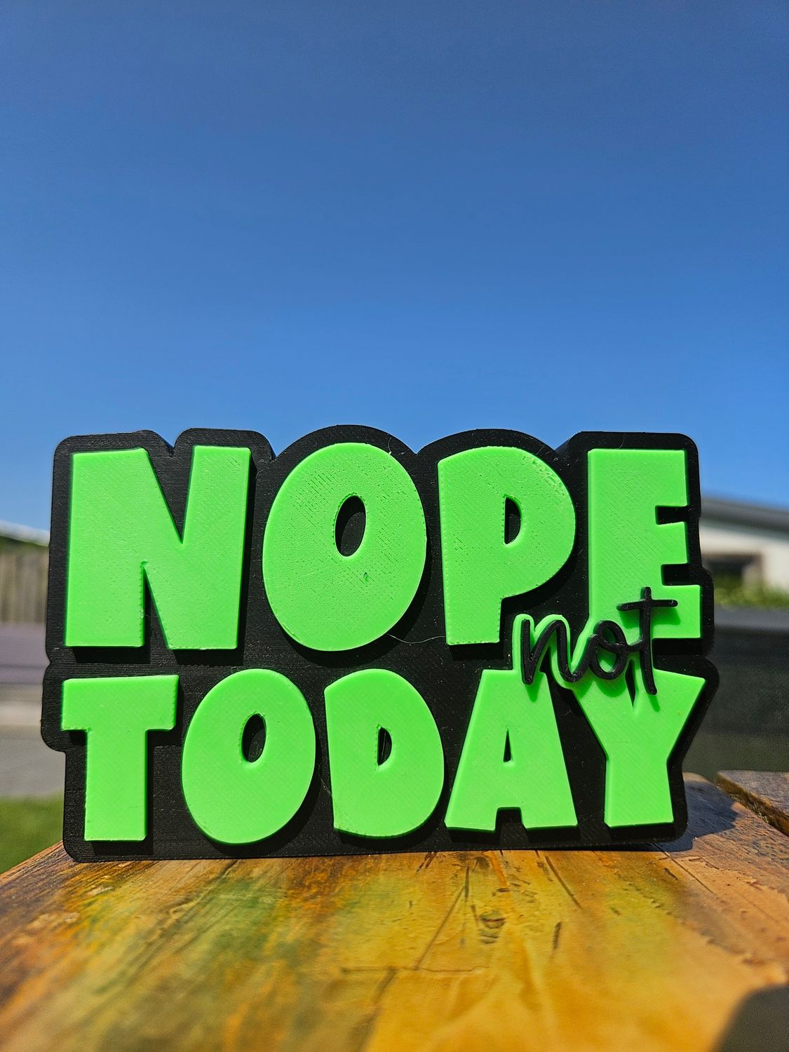 Nope not today | 3D Druck
