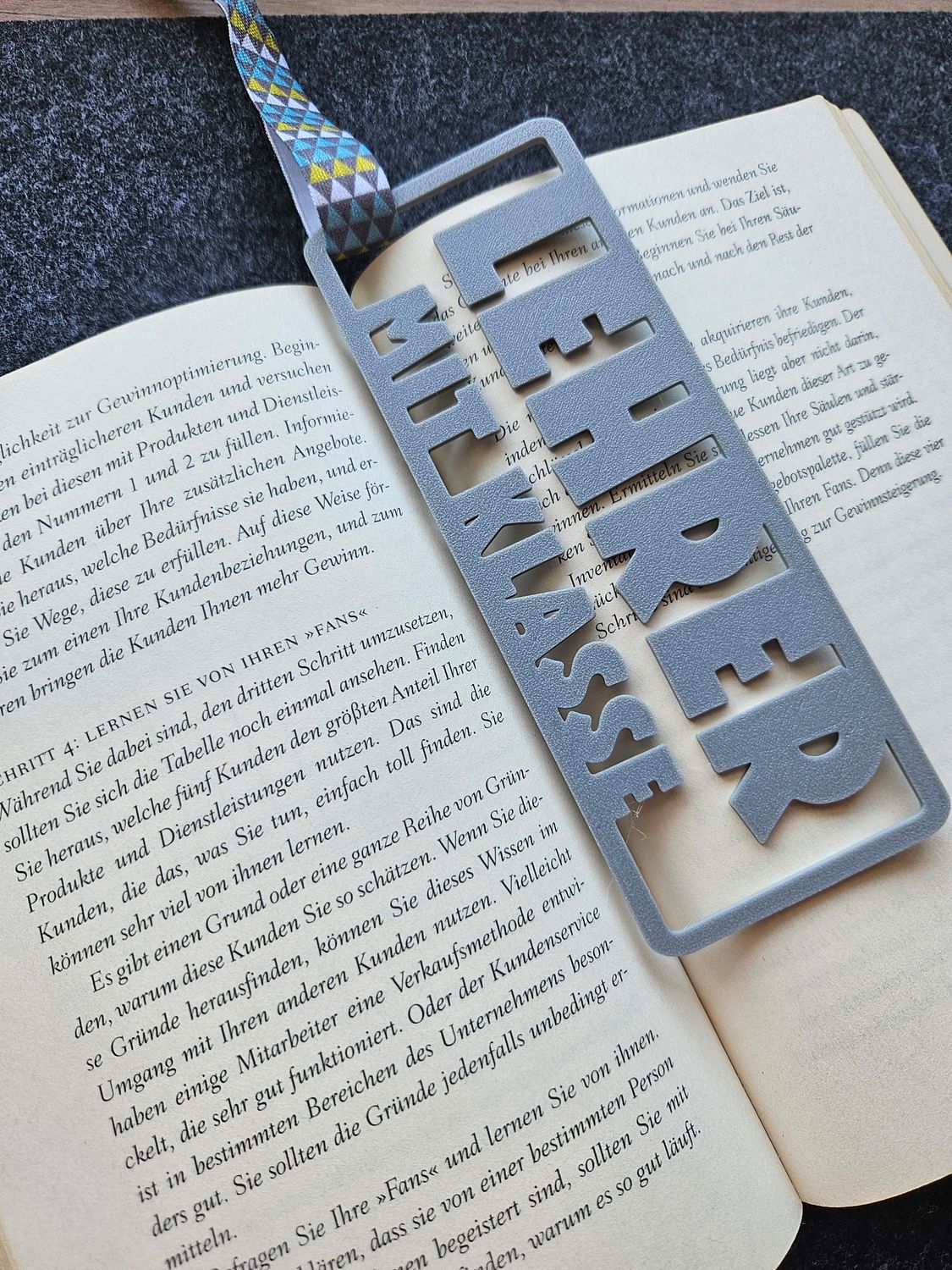 Lesezeichen Lehrer mit Klasse | 3D Druck