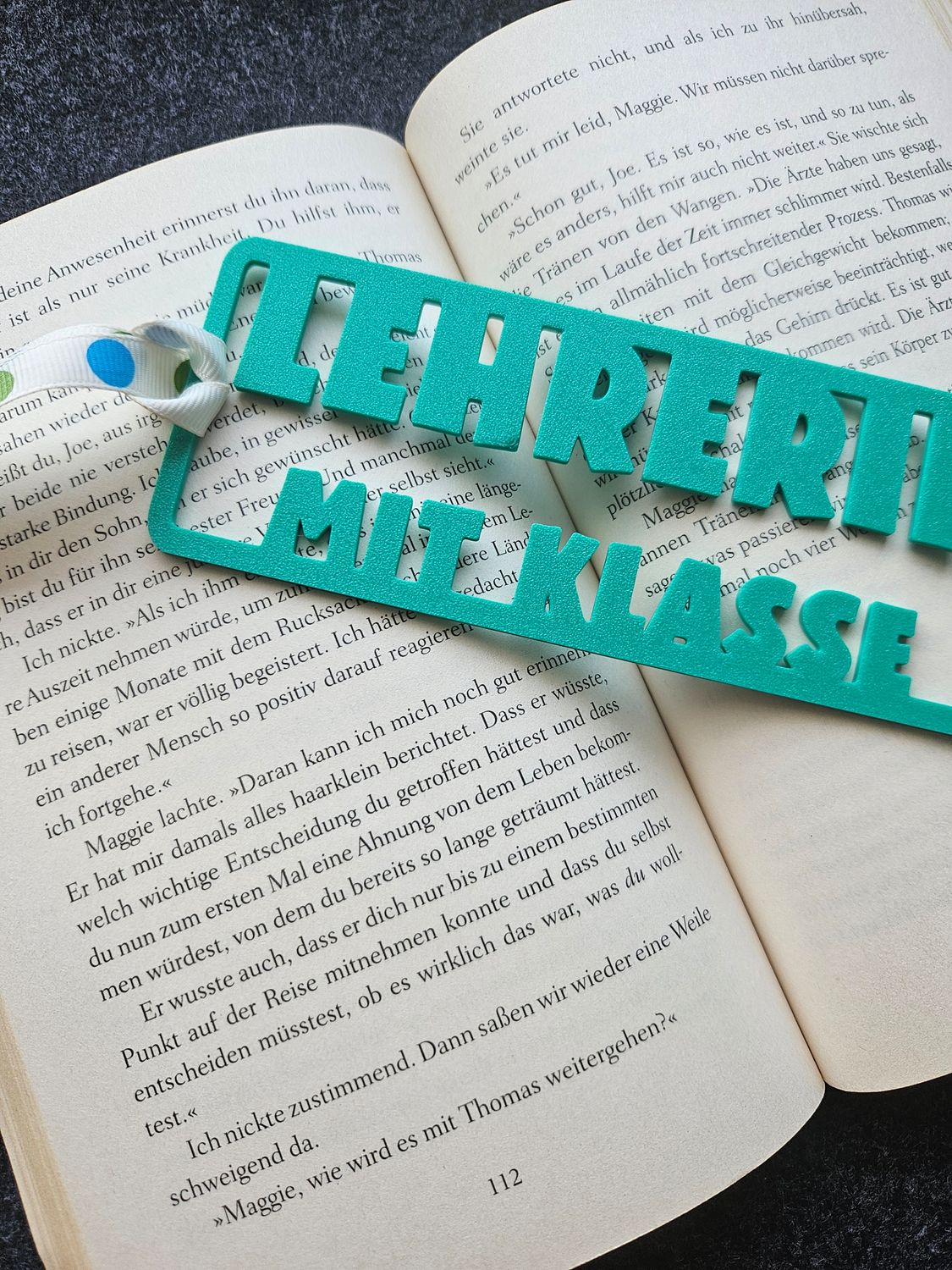 Lesezeichen Lehrerin mit Klasse | 3D Druck