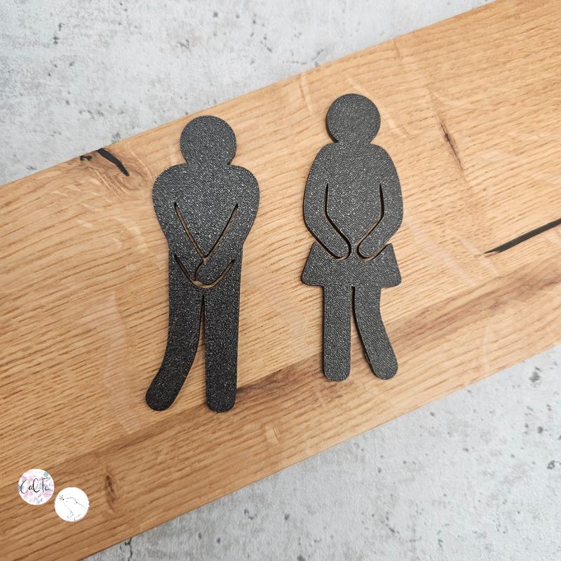 Funny WC Schilder | 3D Druck