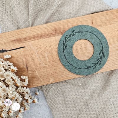 3 x Filzdonuts Blumenkranz 3 x Filzdonuts Blumenkranz