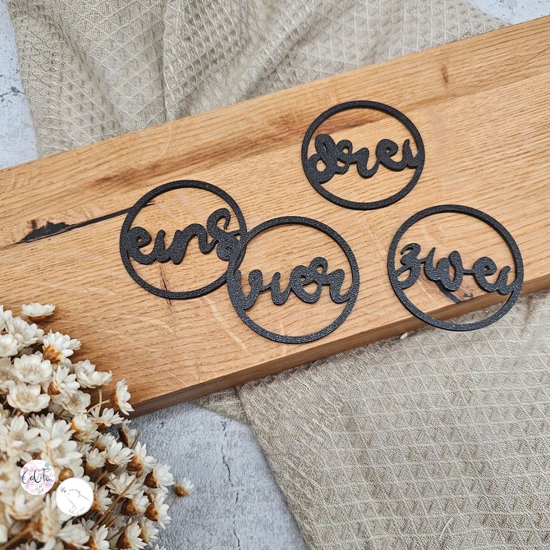 Adventskalenderzahlen | 3D Druck Adventskalenderzahlen | 3D Druck