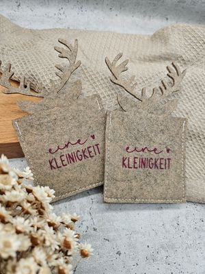 5 x Geschenkverpackung Geweih | quadratische Schokolade | Mini 5 x Geschenkverpackung Geweih | quadratische Schokolade | Mini