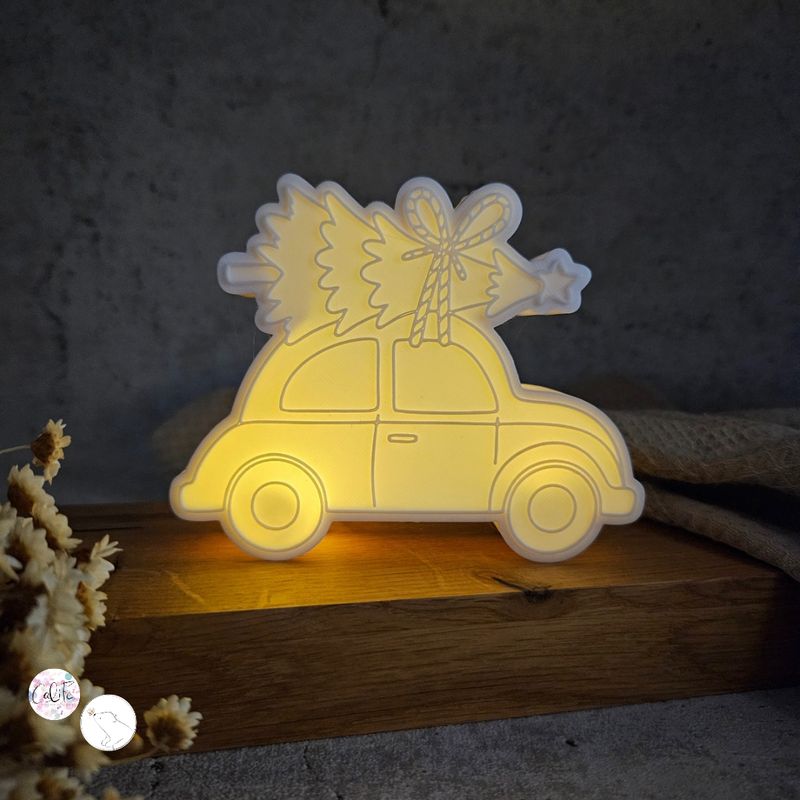 Weihnachtsauto beleuchtbar | 3D Druck
