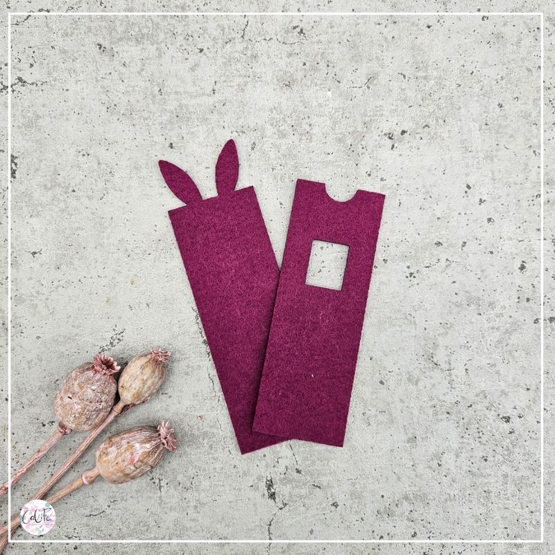 5x Hülle  | lange DU-Praline mit Hasenohren  | mit Eingriff