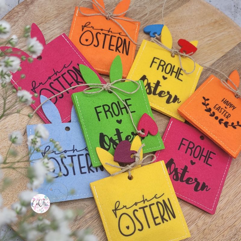 5 x Geschenkverpackung Hasernohren | quadratische Schokolade | Mini 5 x Geschenkverpackung Hasernohren | quadratische Schokolade | Mini