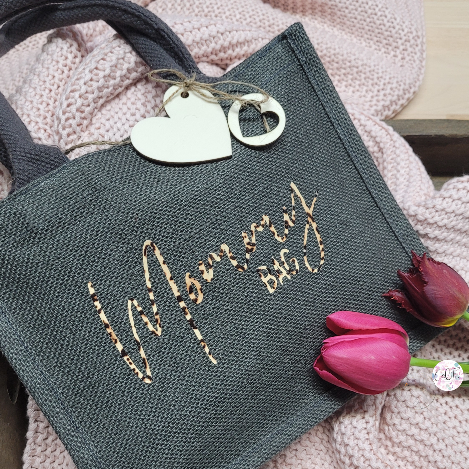 Jute Tasche Mini | grau