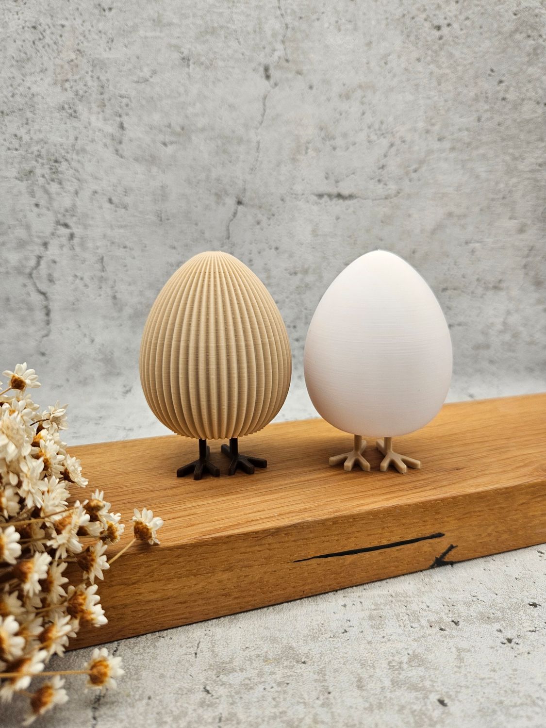 Osterei mit Füßen glatt | 3D Druck