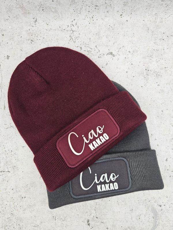Ciao Kakao Mütze 2 | stylische Strickmütze in deiner Wunschfarbe Ciao Kakao Mütze 2 | stylische Strickmütze in deiner Wunschfarbe