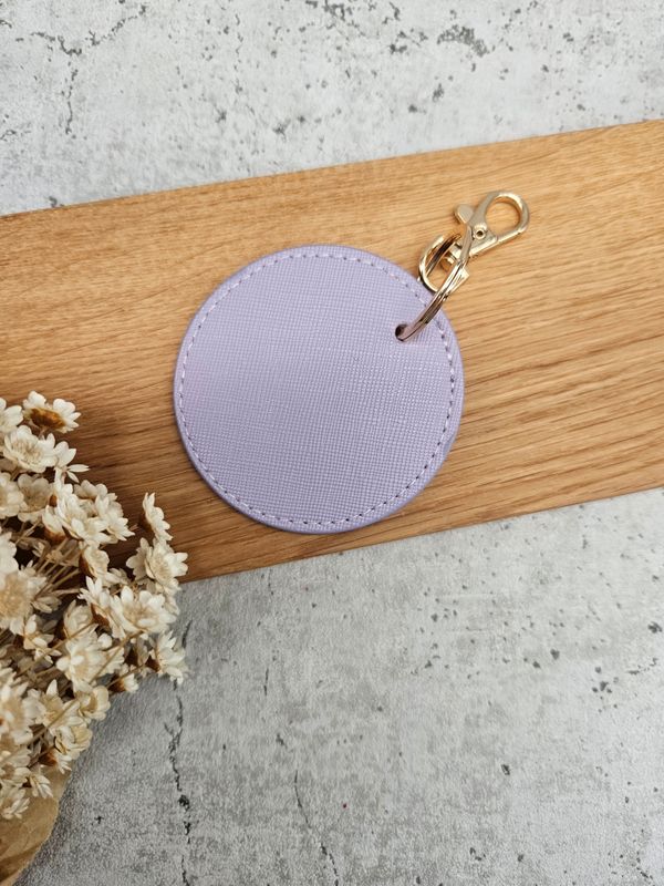 Schlüsselanhänger Kunstleder | lavendel