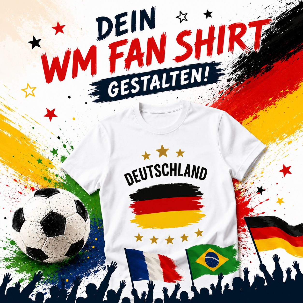 Kids WM Fan-Shirt Workshop ab 7 Jahren 12.06.26 16.30 Uhr Kids WM Fan-Shirt Workshop ab 7 Jahren 12.06.26 16.30 Uhr