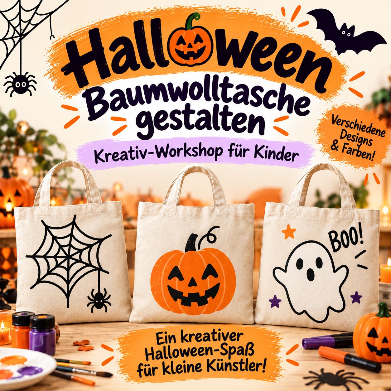 Halloweentasche gestalten 23.10.26 17.00 Uhr Halloweentasche gestalten 23.10.26 17.00 Uhr