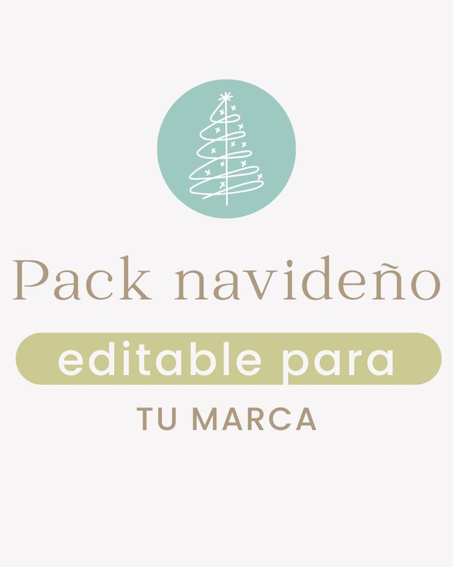 Pack de piezas editables
Gift card + Stickers + Tarjeta