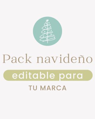 Pack de piezas editables
Gift card + Stickers + Tarjeta