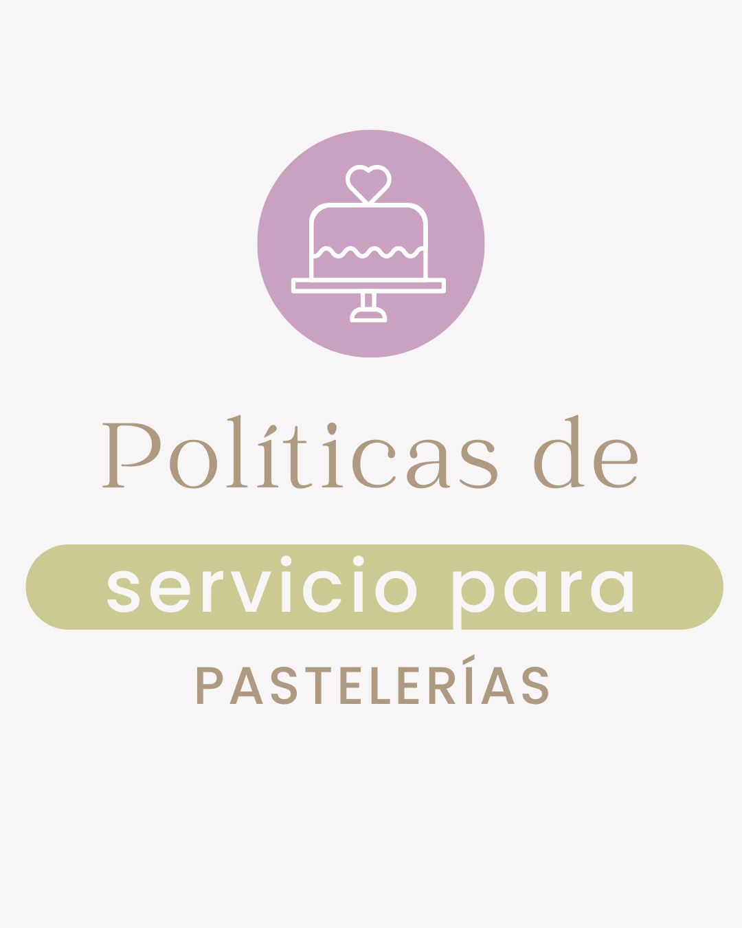 Políticas de ventas para pastelerías
