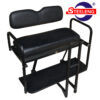 CLUB CAR PRECEDENT REAR FLIP SEAT MODEL YEARS 2004-PRESENT (BLACK CUSHION W/T GRAB BAR ATTACHMENT)