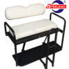 CLUB CAR PRECEDENT REAR FLIP SEAT MODEL YEARS 2004-PRESENT (WHITE CUSHION W/T GRAB BAR ATTACHMENT)