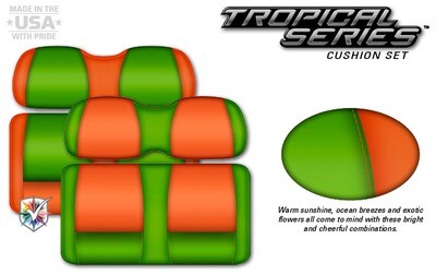 DoubleTake Tropical Series Deluxe Seat Cushions or Covers - Front Seat