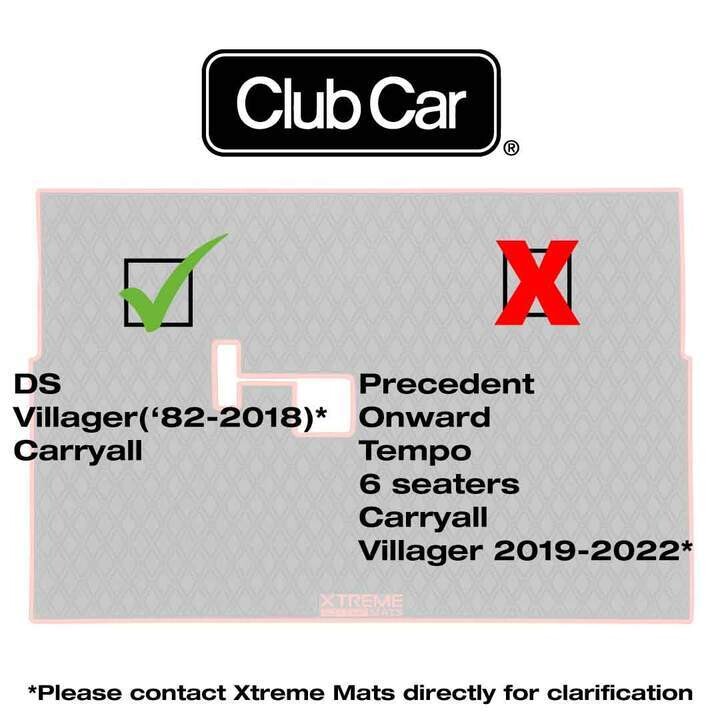 Club Car Floor Mat - Fits DS (1982-2013) / Villager (1982-2018)