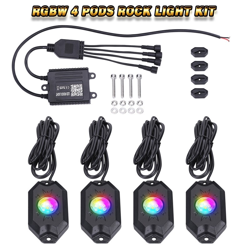 LOYO RGBW LED Rock Light - 4 Pod