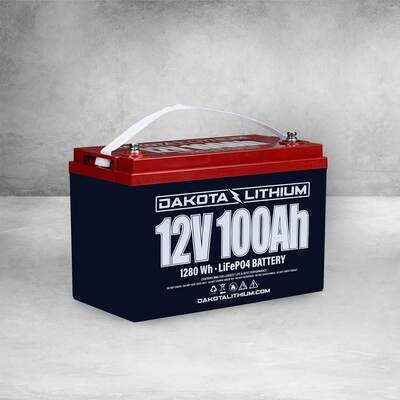 DAKOTA LITHIUM 12V 100AH DEEP CYCLE LIFEPO4 BATTERY WITH CHARGER