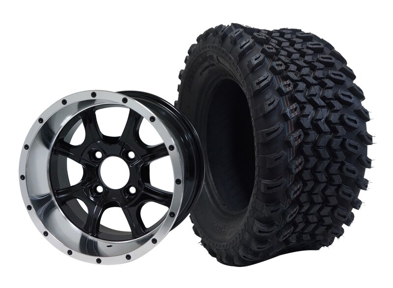 12” GHOST - Machined Black
Offset (-13mm) with All Terrain Tires 23&quot;x10.5-12