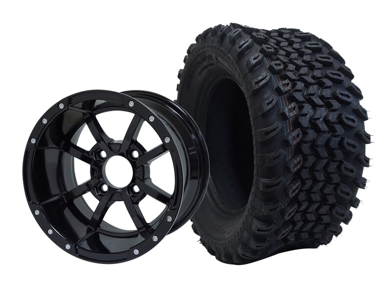 12” STORM TROOPER - Glossy
Black Offset (-15mm) with All Terrain Tires 23&quot;x10.5-12