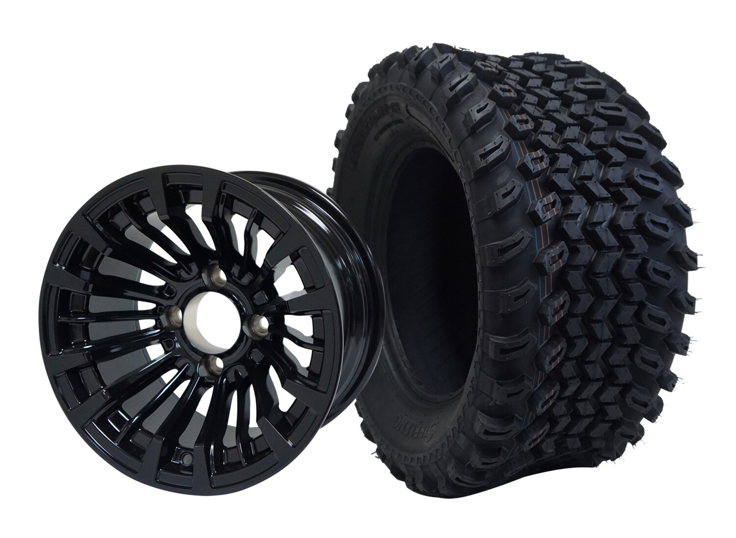 12” MATADOR - Glossy Black
Offset (-25mm) with All Terrain Tires 23&quot;x10.5-12