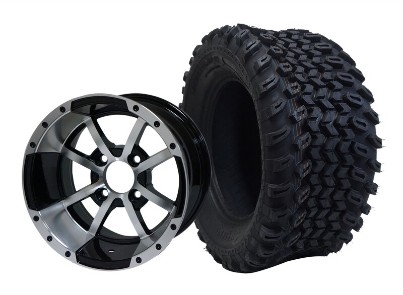12” STORM TROOPER - Machined
Black - Offset (-15mm) with All Terrain Tires 23&quot;x10.5-12