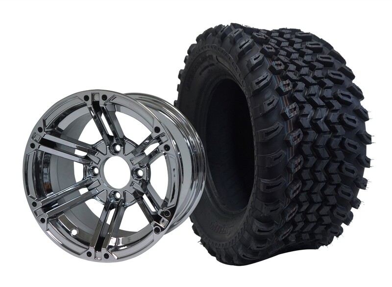 12” TERMINATOR - Chrome
Offset (-15mm) with All Terrain Tires 23&quot;x10.5-12