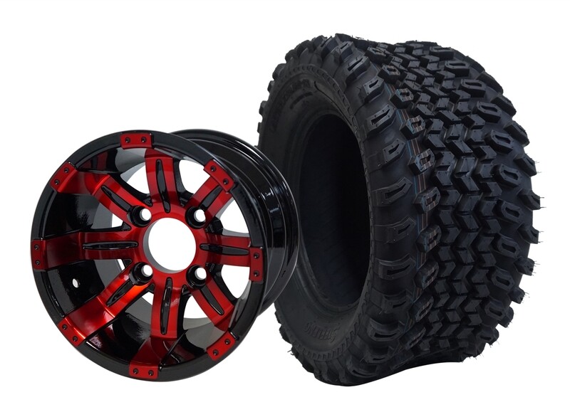 12” TEMPEST - Red-Black
Offset (-20mm) with All Terrain Tires 23&quot;x10.5-12
