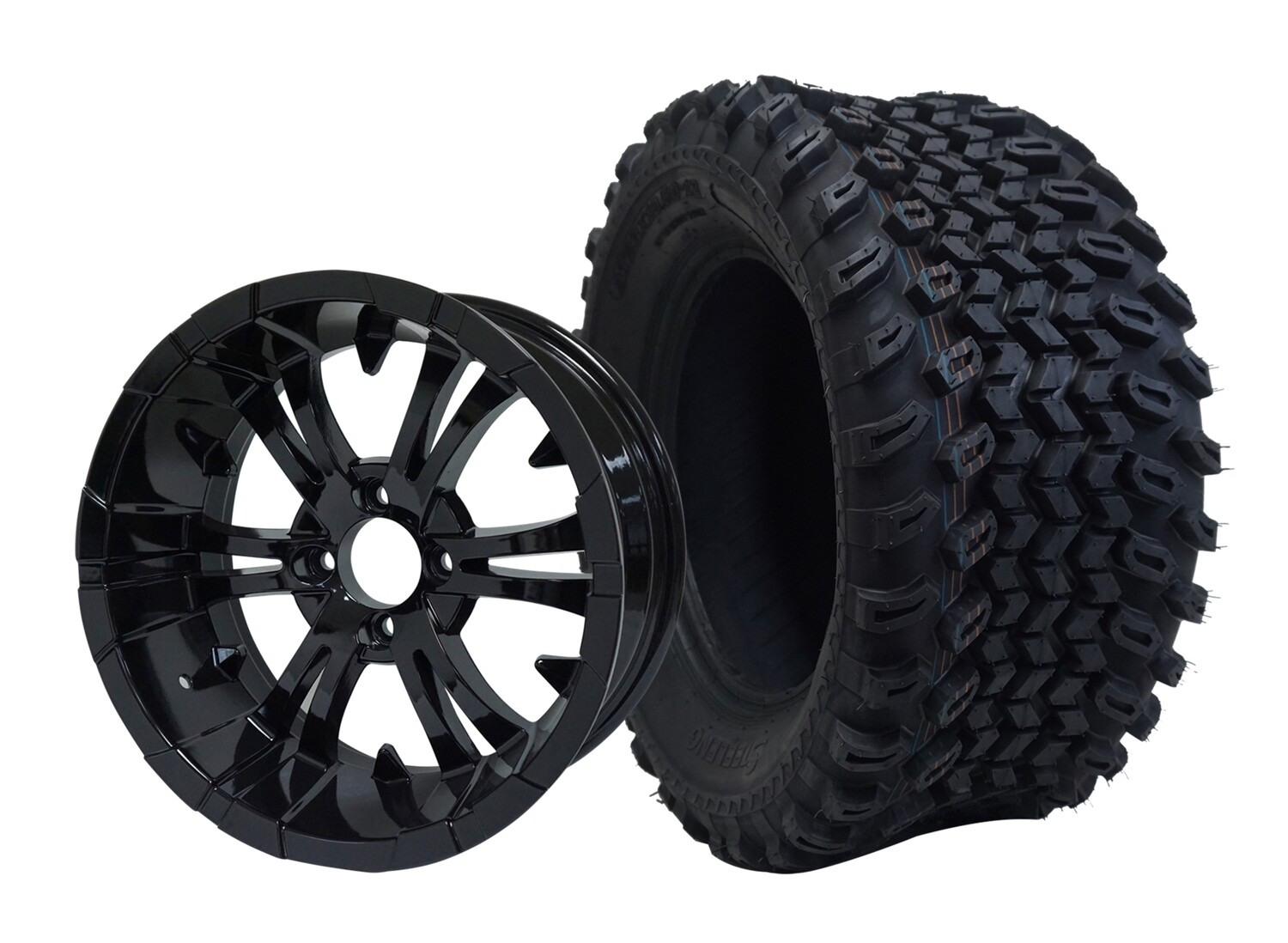 12” VAMPIRE - Glossy Black
Offset (-20mm) with All Terrain Tires 23&quot;x10.5-12