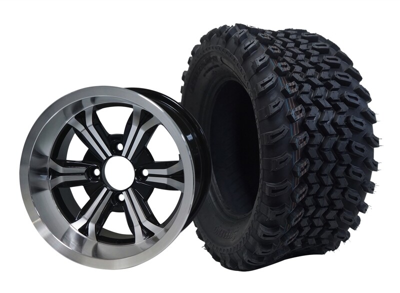 12” TRANSFORMER - Machined
Black Offset (-20mm) with All Terrain Tires 23&quot;x10.5-12