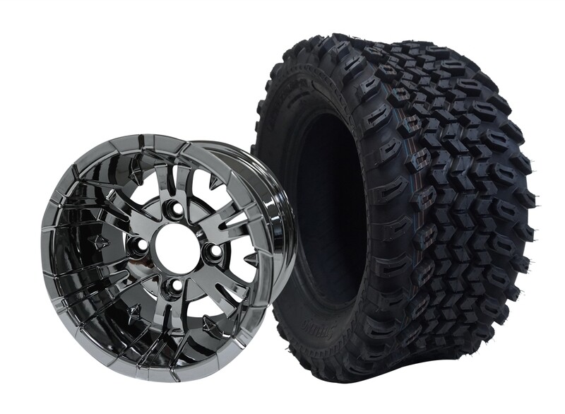 12” VAMPRE - Chrome
Offset (-20mm) with All Terrain Tires 23&quot;x10.5-12