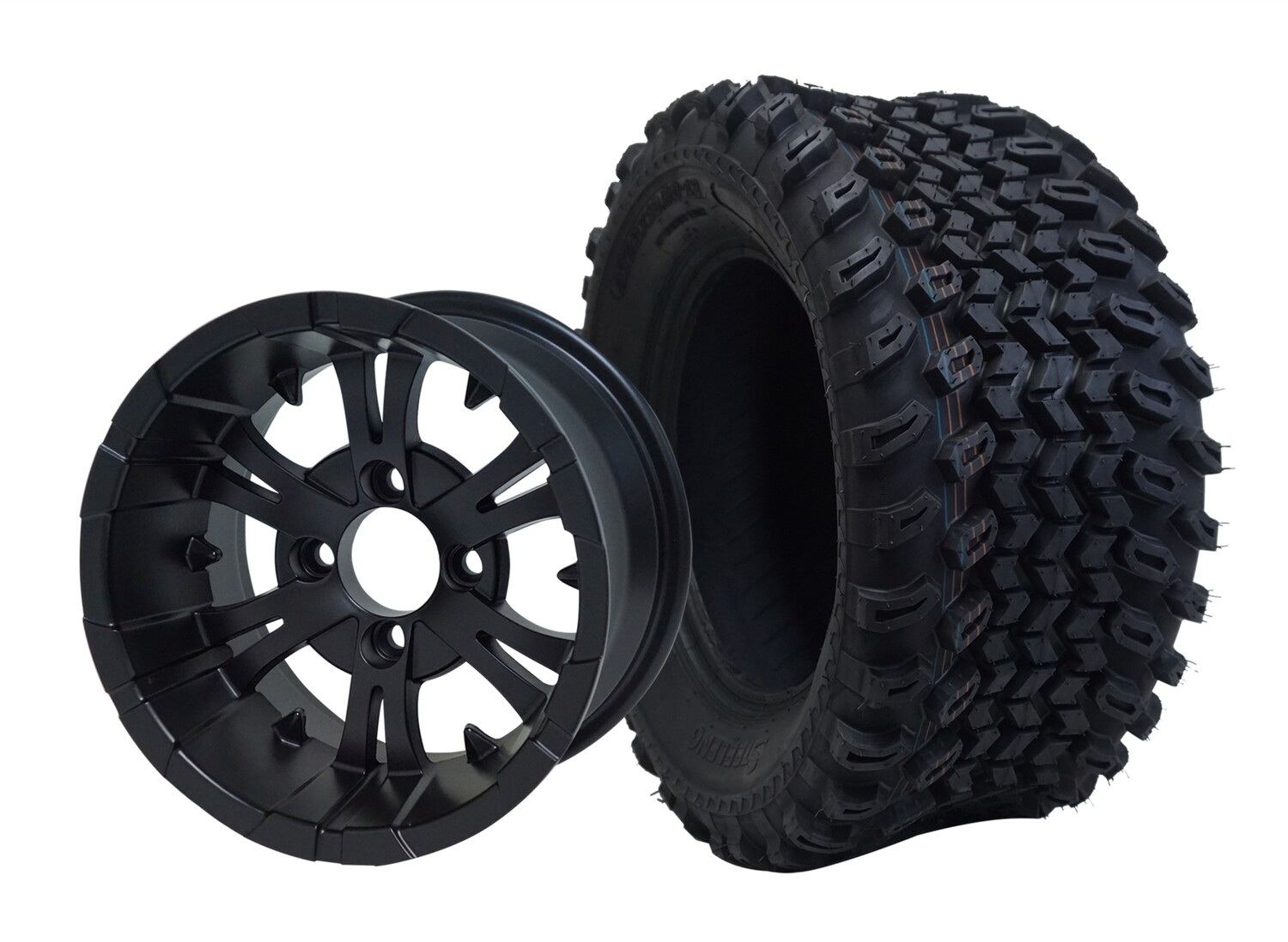 12” VAMPIRE - Matte Black
Offset (-20mm) with All Terrain Tires 23&quot;x10.5-12